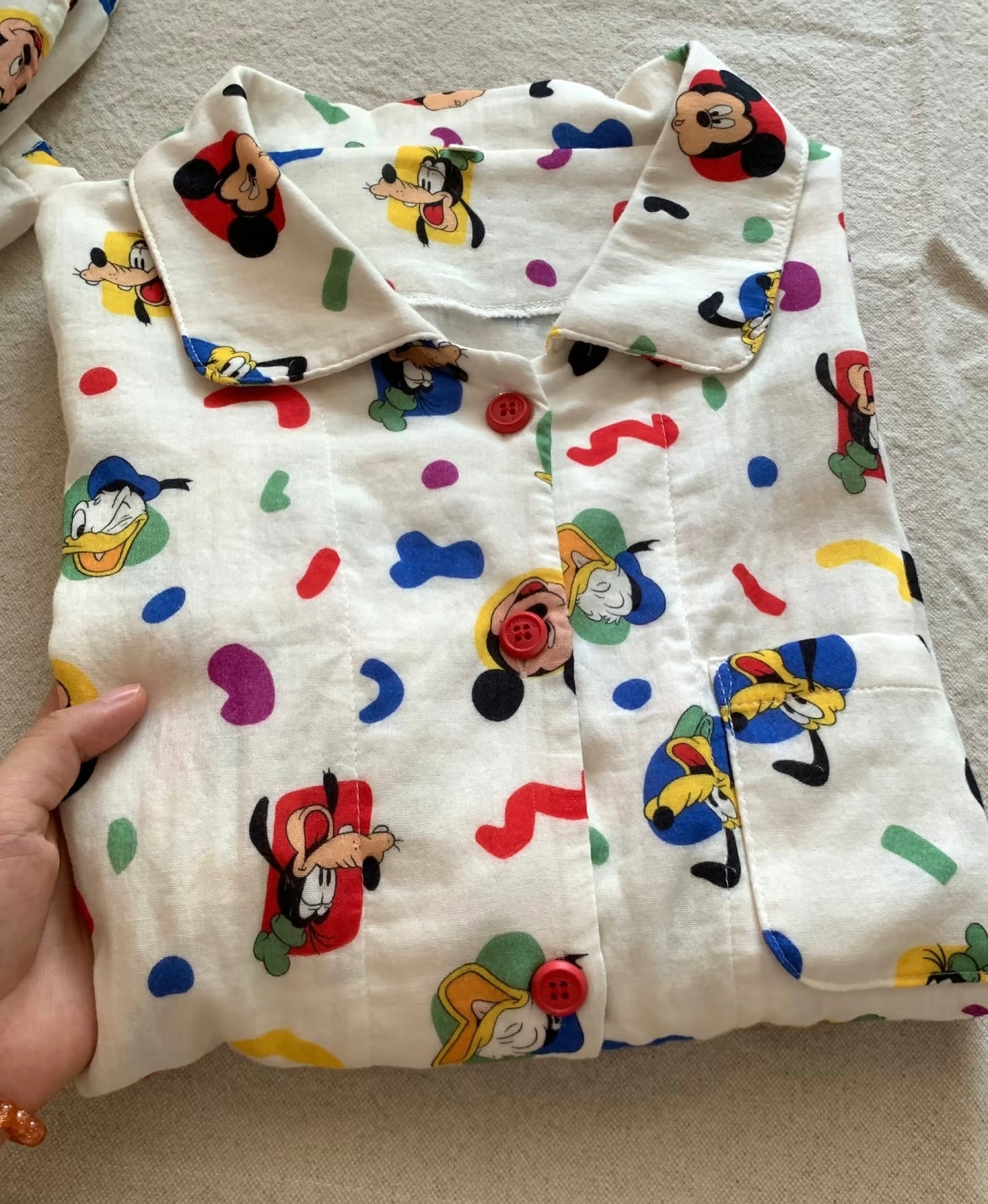 Cotton Midnight mickeys PJ set