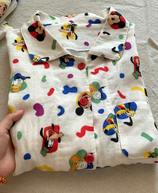 Cotton Midnight mickeys PJ set