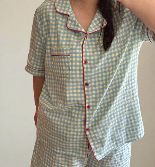 Green Ghingham PJ set